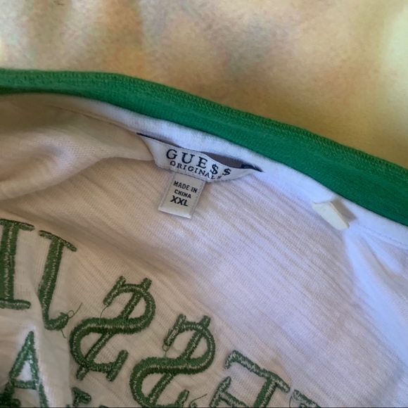 SOLD ASAP Rocky x Guess Ringer Tee Green Unisex - Picture 5 of 6